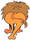 Gif animé lion de dos